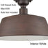 Pozzuoli Semi Flush Mount Ceiling Light ORB Metal Barn Shade Light Fixture